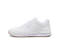 Puma Baskets mixtes St Runner V4 L Blanc/Gris glacial Semelle gomme Taille 47