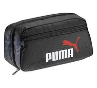 PUMA Statement Deluxe Edition Trousse de toilette à suspendre pour femme et homme, Noir/rouge/blanc., Trousse de toilette