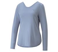 PUMA Studio Yogini Lite T-Shirt d'entraînement à Manches Longues pour Femme, Filtered Ash Grey, L