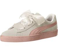 PUMA Suede Heart Jewel Jr Sneakers Basses, Whisper White-Peach Beige, 37 EU