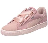 PUMA Femme Suede Heart Pebble Wn's Sneakers Basses, Peach Beige-Pearl, 38.5 EU