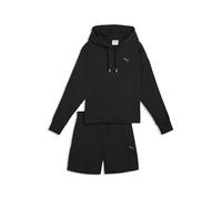 PUMA Survêtement décontracté à capuche avec short Femme XS, Black
