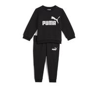 PUMA Survêtement 'Essentials' noir / blanc, Taille 104
