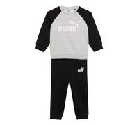 PUMA Survêtement 'Minicats Essentials' gris clair / noir / blanc, Taille 86