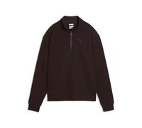 PUMA Sweat à 1/2 Zip Essentials Elevated Femme M, Chocolate Fondue Brown