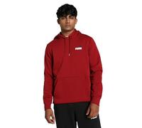 Puma Sweat à capuche en coton pour homme, coupe décontractée, manches côtelées, Rouge intense, 42