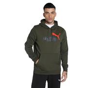 Puma Sweat à capuche en coton pour homme, Olive foncé, 40