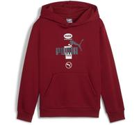 PUMA Sweat à capuche Ess Big Logo Fl B pour garçon, Rouge intense, 7-8 ans