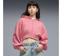 PUMA Sweat à capuche zippé et à imprimés Essentials Femme, Vêtements, Rose, XL XL