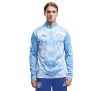 Puma Manchester City Fc 26/27 Warm Up Pre Match Half Zip Sweatshirt Bleu M Homme