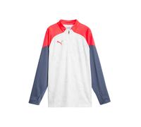 PUMA Sweat de sport bleu fumé / rouge / blanc, Taille 140