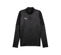 PUMA Sweat de sport 'TeamCup' gris / noir / blanc, Taille S