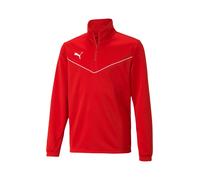PUMA Sweat de sport 'TeamRise' rouge / blanc, Taille 140