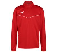 PUMA Sweat de sport 'TeamRise' rouge / blanc, Taille L