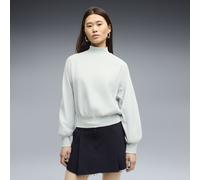 Puma Her Relaxed Mock Neck Sweatshirt Vert L Femme