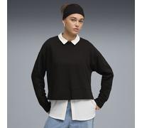 PUMA Sweat décontracté col ras du cou HER Femme, Vêtements, Noir, M M