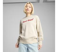 PUMA Sweat ras du cou à logo oversize PREMIUM ESS Femme, Vêtements, Alpine Snow, XL XL