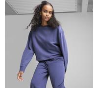 PUMA Sweat ras du cou décontracté HER Femme, Vêtements, Bleu, XL XL