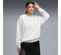 PUMA Sweat ras du cou oversize Essentials Femme, Vêtements, Blanc, S S