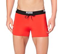 Maillot de bain Puma Logo Trunk rouge noir - L