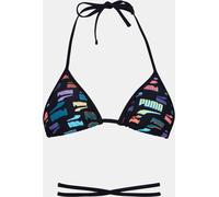 Puma Swim Wrap Triangle Bikini Top Womens Combinaison noire 8 (XS) Female