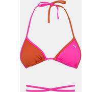 Puma Swim Wrap Triangle Bikini Top Womens Rose / Piment 16 (XL) Female