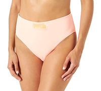 PUMA Swimwear High Waist Brief Short de Natation, Peach Combo, S Femme