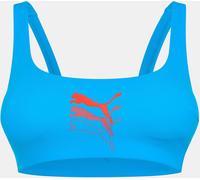 Puma Swimwear Scoop Neck Top Swimsuit Womens Combo bleu 10 (S) Female