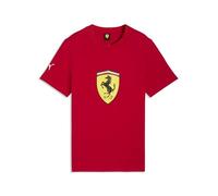 PUMA T-Shirt à écusson coloré Scuderia Ferrari HP Enfant et Adolescent 140, Rosso Corsa Red