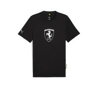 PUMA T-shirt à écusson ton sur ton Sportswear Scuderia Ferrari Homme, Motorsport, Noir, M M