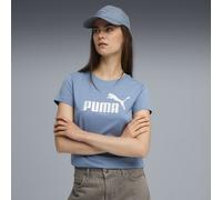 PUMA T-shirt à logo en métal ESS Femme, Vêtements, Cool Bleu/Métallique Silver, XL XL