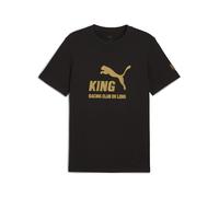 PUMA T-Shirt à Logo King RC Lens Homme S, Black Matte Gold Beige
