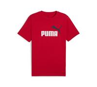 PUMA T-shirt à logo N° 1 bicolore Essentials Homme, Vêtements, Rouge, XL XL