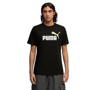 PUMA T-Shirt à Logo N° 1 Bicolore Essentials Homme XXL, Black Apple Spritz Green