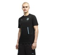 Puma T-shirt Olympique Marseille Tech Pocket Travel manches courtes avec poche Noir XL Homme