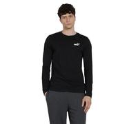 PUMA T-Shirt à Manches Longues et Logo N° 1 Essentiels Homme M, Black