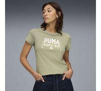 PUMA T-shirt à motif style université Femme, Vêtements, Lux Army, XL XL