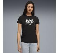 PUMA T-shirt à motif style université Femme, Vêtements, Noir, XS XS