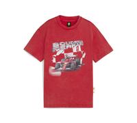 PUMA T-shirt à motif voiture Sportswear Scuderia Ferrari Enfant et Adolescent, Accessoires, Rouge, 4-5Y 4-5Y