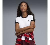 PUMA T-shirt ajusté T7 Femme, Vêtements, Blanc, XL XL