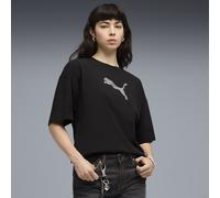 PUMA T-shirt ample orné à imprimés Essentials Femme, Vêtements, Noir, S S