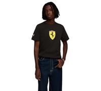 PUMA T-Shirt avec écusson coloré Scuderia Ferrari Homme M, Black