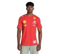 PUMA T-Shirt Charles Leclerc Scuderia Ferrari 2024 pour Hommes - Vitesse Rouge - Taille: XXL