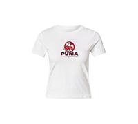 PUMA T-shirt 'CHERRY THE MOMENT' aubergine / rouge / blanc, Taille M