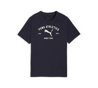 PUMA T-Shirt 'Class' bleu foncé / blanc, Taille 128