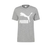 PUMA T-Shirt 'Classics' gris chiné / blanc, Taille S