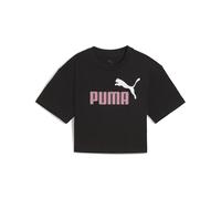 PUMA T-shirt court à logo N° 1 bicolore Essentials Enfant et Adolescent, Accessoires, Noir, 7-8Y 7-8Y