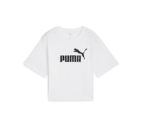 PUMA T-shirt court décontracté à logo N° 1 ESS Femme, Vêtements, Blanc, L L