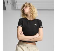 PUMA T-shirt court texturé DARE TO Femme, Vêtements, Noir, M M