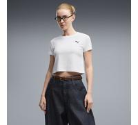 PUMA T-shirt court WARDROBE ESS Femme, Vêtements, Blanc, S S